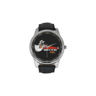 ROTR-Red Dragster Watch Men's Leather Strap Large Dial Watch (Model 213)